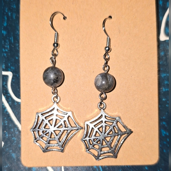 Halloween Earrings with Crystal Beads ~ All 4 Sets, as a Group - Picture 5 of 7